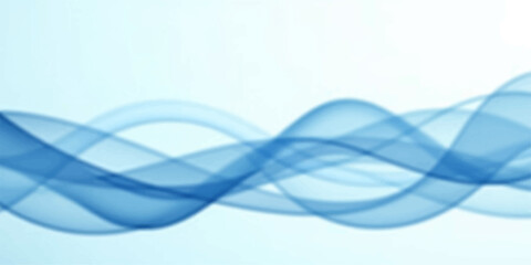 Obraz premium Abstract blue wave background featuring a futuristic motion design with light curves and flowing vector lines in a sleek technological art pattern
