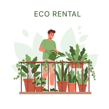 Urban Balcony Garden Plant Care And Watering With Eco Rental Services