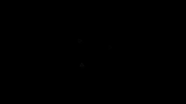 Circle Burst 4K Animation Featuring Single to Triple Circular Explosion, Shiny Firework Line Blast on Transparent Background with Alpha Channel, Seamless Loop Motion Element