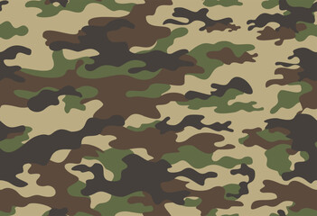  Camouflage military background, seamless army print, fashionable urban design © Sanvel