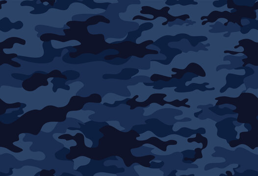 blue military camouflage pattern, nautical print