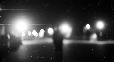 Blurry Night Street Scene