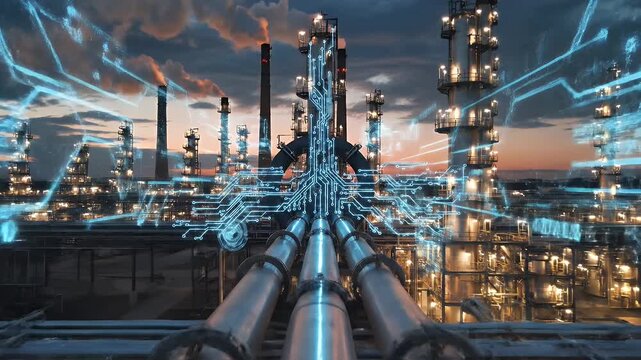 Dynamic Digital Data Flow Through Smart Industrial Energy Network.