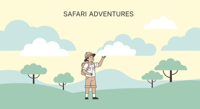 Young Explorer Embarks On A Captivating Safari Adventure