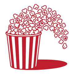 Popcorn Bucket Illustration