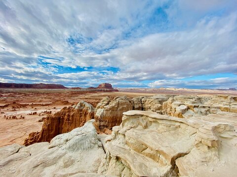 Dramatic Rock Formations in a Rural Landscape in Goblin Valley State Park, Emery County, Utah, USA