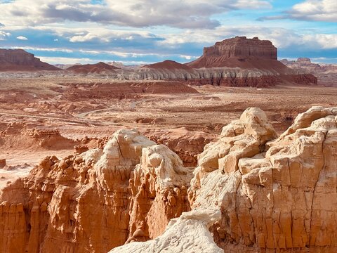 Dramatic Rock Formations in a Rural Landscape in Goblin Valley State Park, Emery County, Utah, USA