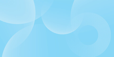 Fototapeta premium Modern abstract background, blue white gradations, circle effect,shape memphis, trendy , vector