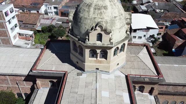 Main Square of Santa Rosa de Viterbo - Colombia from Above