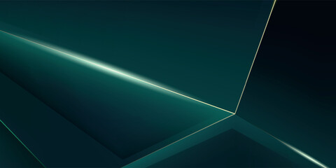 Abstract Green Light Background. Polygonal Elegance and Frame Background Designs eps10