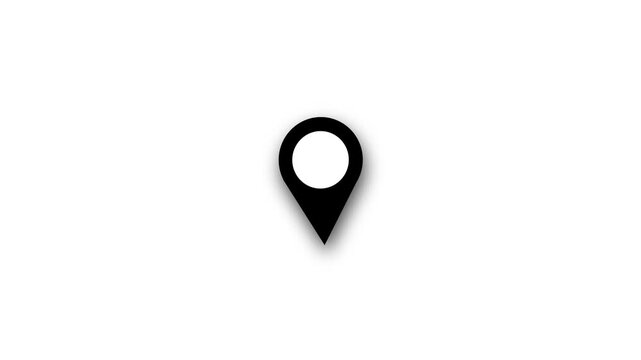 Navigation Map Pointer Location Pin Icon RPS Tracking Destination Direction and Travel Guide Concept