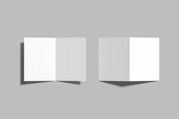 Fototapeta premium Bifold Brochure Blank Mockup