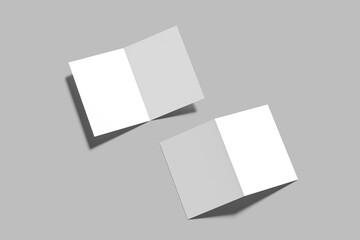 Fototapeta premium Bifold Brochure Blank Mockup
