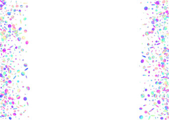 Fototapeta premium Carnaval Sparkle. Carnival Background. Blue 3d Serpentine. Isolated Design. Glare Birthday Explosion. Cristal Dust. Party Glitter. Happy Pattern. Purple Carnaval Sparkle