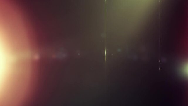 Real Shooted Cinematic Lens Flare Overlay on Black Background at 1000fps Slow Motion.