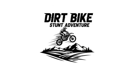 Dirt Bike Stunt Rider Illustration. © Diajeng Anita