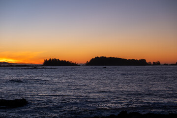 First light on Canada's rugged West coast. Wild Pacific Trail