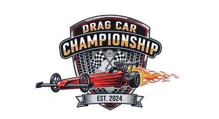 Drag Car Championship Racing Logo. © Andik
