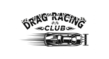 Drag Racing Club Logo Design. © Rio