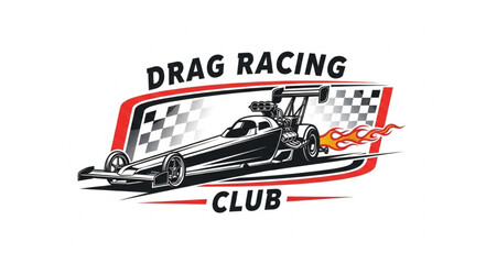 Drag Racing Club Logo Design. © Rio