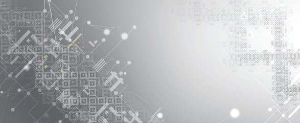 Obraz premium Ukrainian DNA technology circuit background advances genomic research frontiers