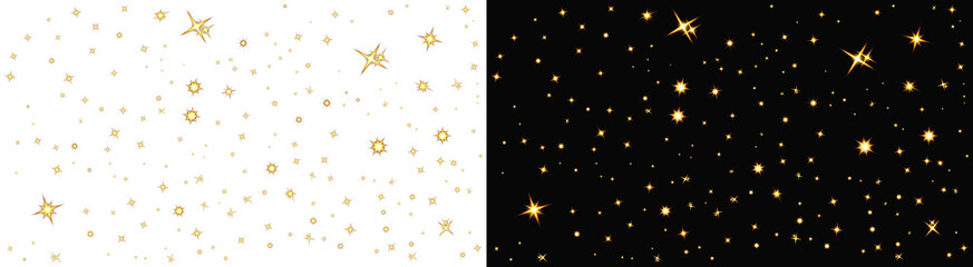 yellow glitter texture gold starry background elegant festive magic shimmering © Josnara