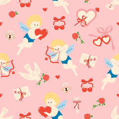 Valentine's Day Cupid Pattern