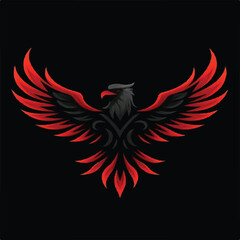 Obraz premium Majestic Bald Eagle Flying in Sky