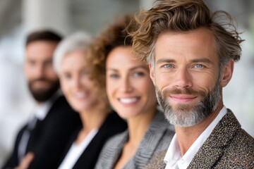 Fototapeta premium Group of business people posing.