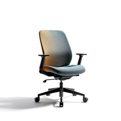 Fototapeta premium modern-ergonomic-office-chair-isolated-on-white-background-workspace