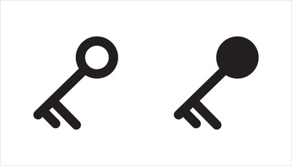 Isolated key vector icon set,  on white background. vector illustration. eps 10