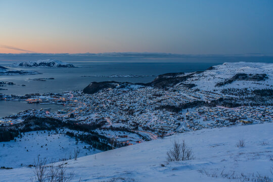 Winter evening on the Sunnm&oslash;re coast, Norway