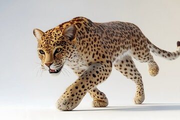 Majestic Leopard with Golden Spotted Coat