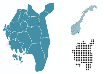 Set maps of &Oslash;stfold province
