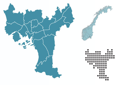Set maps of Oslo province