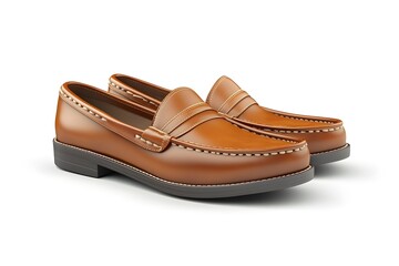 Stylish Leather Loafers Detail