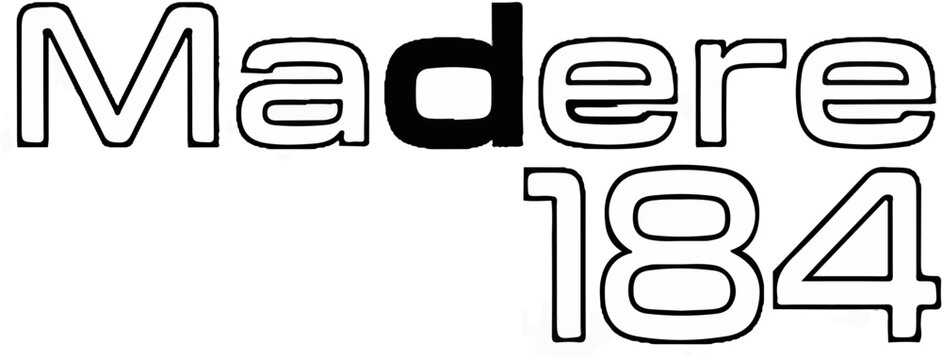 Outline of letters and numbers against a white background