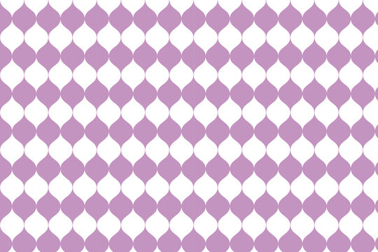 Ogee pattern on white background . Abstract ogee background . Vector illustration