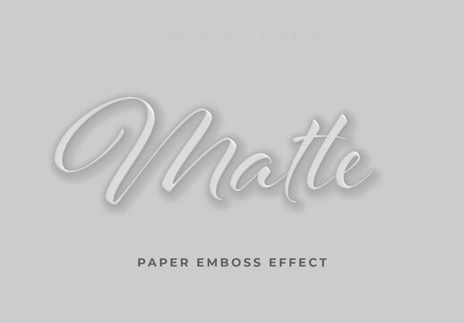 Soft Paper Emboss Text Effect