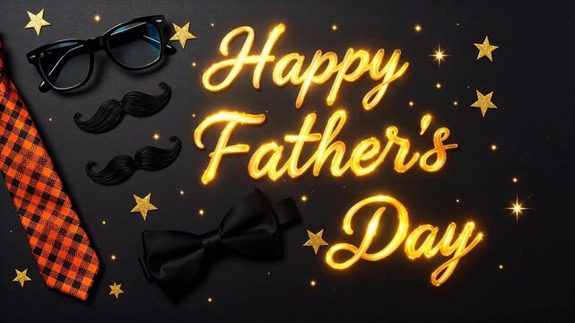 Fathers Day celebration with accessories