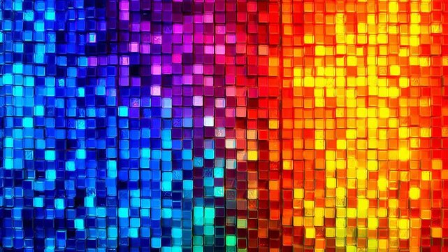 Colorful mosaic tile pattern