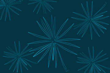 abstract background with collection of palm leaves