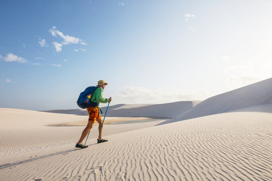 Hike in dunes in Brazil
