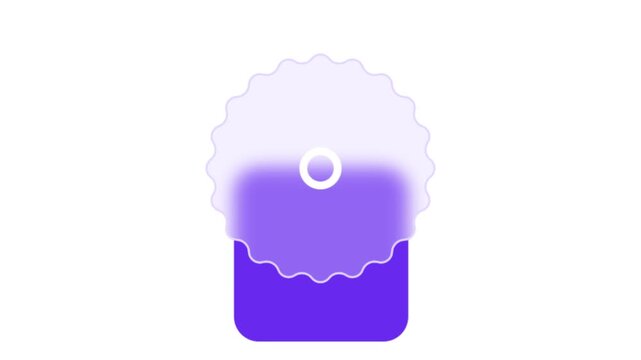 Modern abstract logo design with purple gradient and cloud effect shape