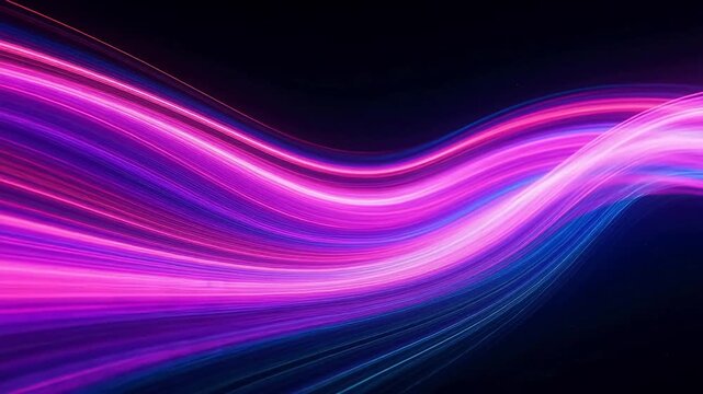Abstract colorful light waves