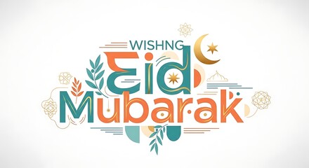 A festive winter holiday card design featuring a happy New Year text illustration and a Christmas celebration symbol vector for business web art