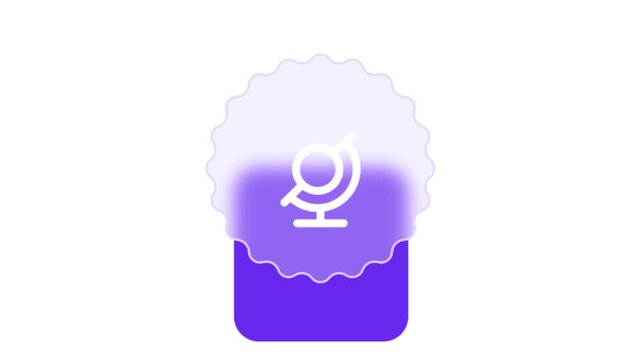Modern flat design icon featuring female gender symbol inside cloud shape