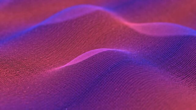 neon mesh waves flowing abstract digital background, glowing wireframe surface wave futuristic motion, cyber grid mesh waves tech backdrop