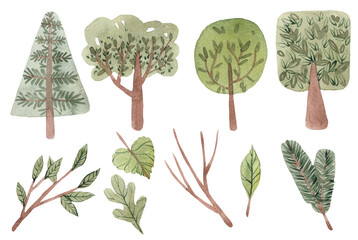 Watercolor Butterfly Clipart Set, Hand Painted Butterflies, Colorful Decorative Insects Isolated on White, Spring Design Elements © Hanna