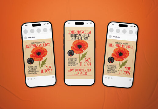 Classic Luxury Remembrance Day Social Media